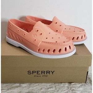 NIB Sperry Sz 8 M Float Boat Shoes Women's Slip On Waterproof Top-Sider Peach